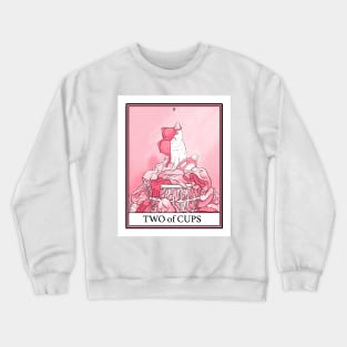 Two of Cups Cat Tarot Crewneck Sweatshirt